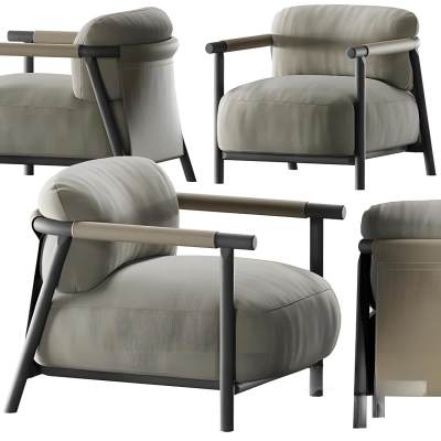 现代布艺单人单人沙发-2